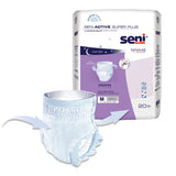 Seni® Active Super Plus Unisex Adult Absorbent Underwear Pull On with Tear Away Seams Medium Disposable Heavy Absorbency (1163859_CS) 80/CS
