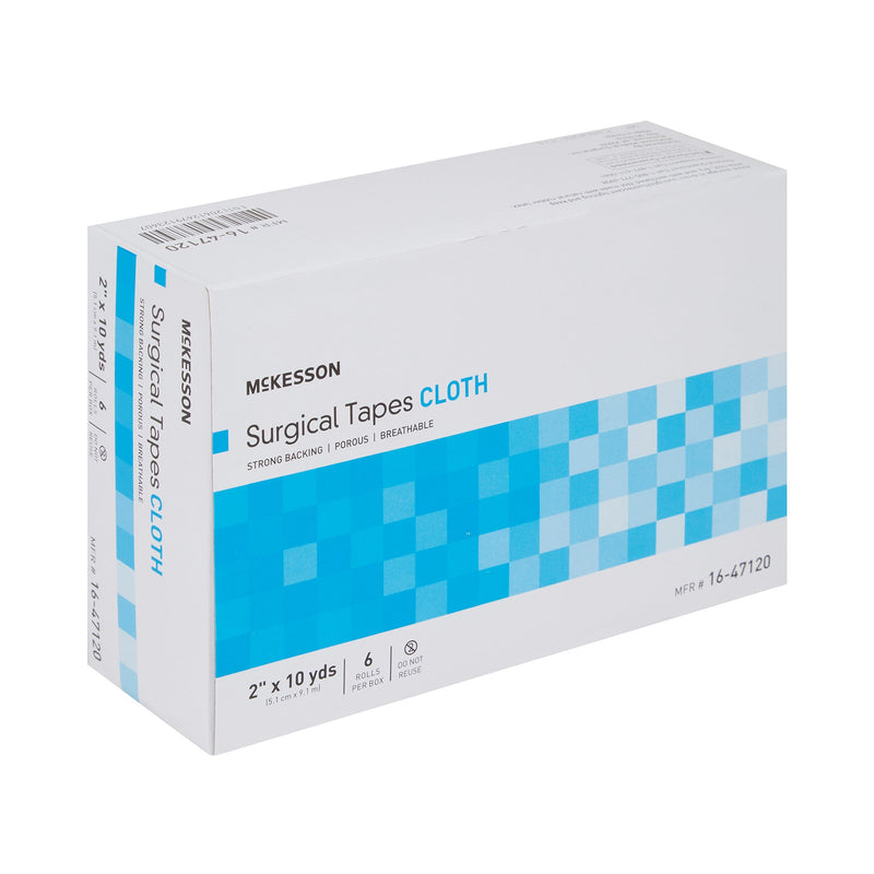 McKesson Medical Tape White 2 Inch X 10 Yard Silk-Like Cloth NonSterile (455535_BX) 6/BX