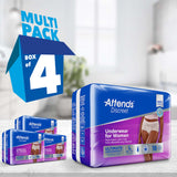 Attends® Discreet Female Adult Absorbent Underwear Pull On with Tear Away Seams Large Disposable Heavy Absorbency (1039111_CS) 72/CS