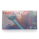 CODEBLUE® PF Exam Glove Medium NonSterile Latex Extended Cuff Length Fully Textured Blue Not Rated (351988_CS) 500/CS