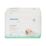 McKesson Unisex Baby Diaper Newborn Disposable Heavy Absorbency (1167076_CS) 120/CS