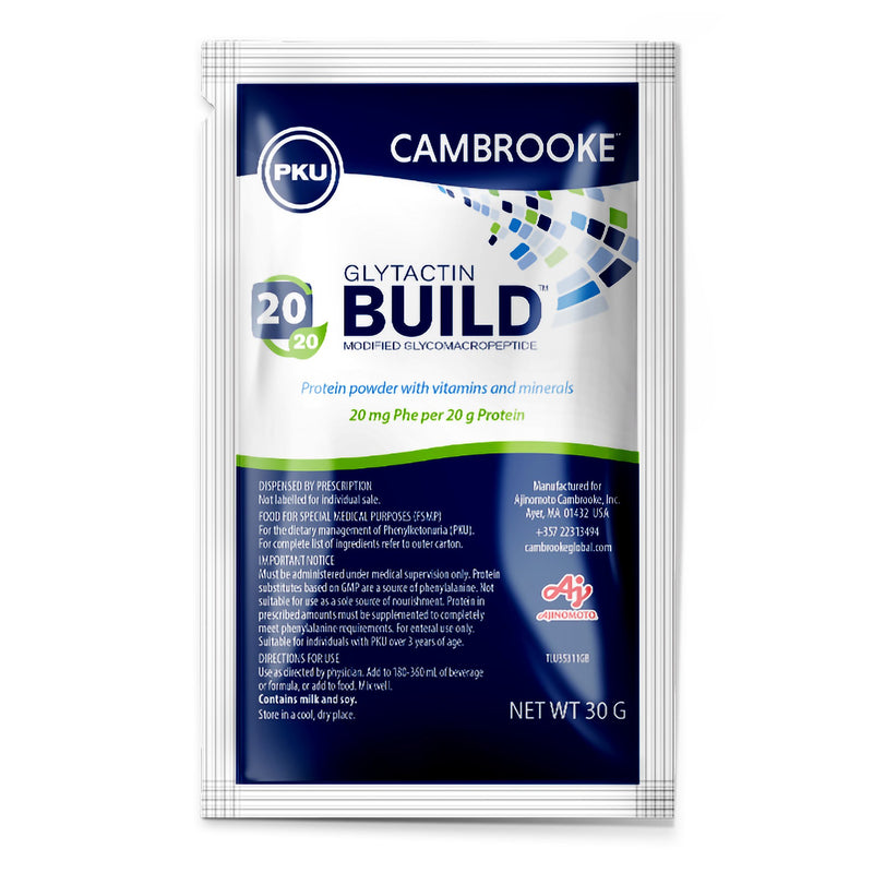 Glytactin® BUILD 20/20 Oral Supplement Smooth Flavor Powder 1.1 oz. Individual Packet (1182483_EA) 1/EA