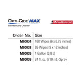 Opti-Cide® Max Surface Disinfectant Cleaner Premoistened Alcohol Based Manual Pull Wipe 160 Count Canister Alcohol Scent NonSterile (1100339_CT) 1/CT