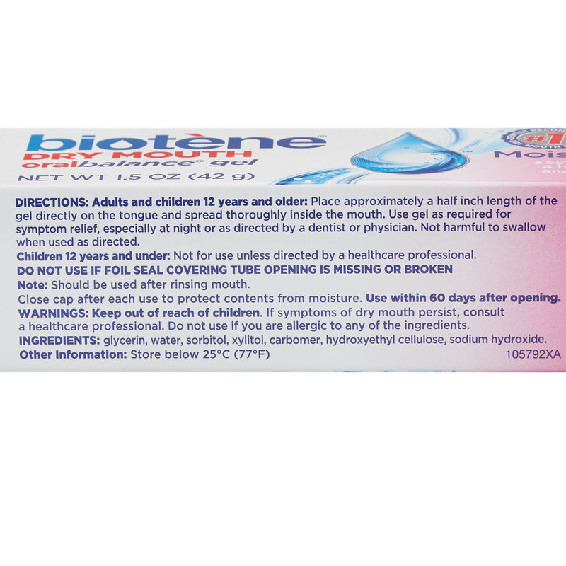 Biotene® Oral Balance® Mouth Moisturizer 1.5 oz. Gel (461282_EA) 1/EA