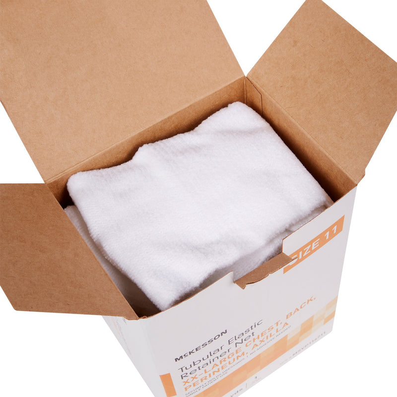 McKesson Elastic Net Retainer Dressing Tubular Elastic 47 Inch X 25 Yard (119.4 cm X 22.9 m) Size 11 White 2X-Large Chest / Back / Perineum / Axilla NonSterile (1113355_CS) 10/CS