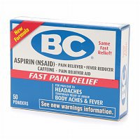 BC® Pain Relief 845 mg - 65 mg Strength Aspirin / Caffeine Powder 50 per Box (741086_BX) 50/BX
