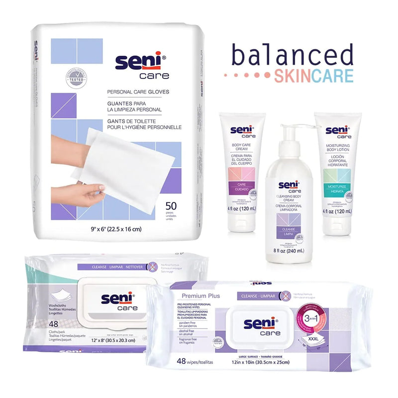 Seni Care Wash Mitt 6 X 9 Inch White Disposable (1163872_PK) 50/PK