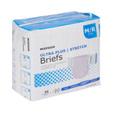 McKesson Ultra Plus Stretch Unisex Adult Incontinence Brief Medium Disposable Heavy Absorbency (884170_CS) 4/CS