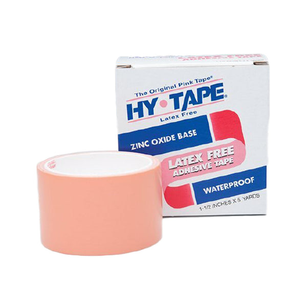 Hy-Tape® Waterproof Medical Tape Pink 1-1/2 Inch X 5 Yard Zinc Oxide Adhesive Zinc Oxide NonSterile (832955_BX) 1/BX