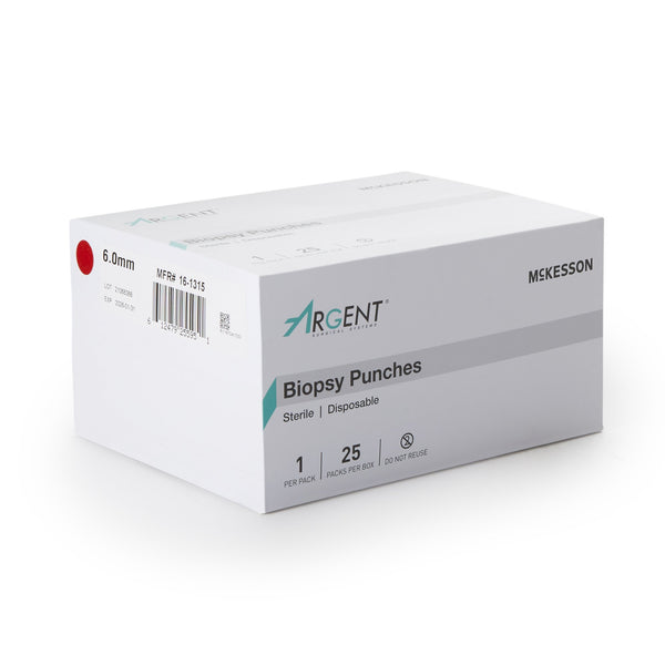 McKesson Argent™ Biopsy Punch Dermal 6 mm (1175177_CS) 100/CS