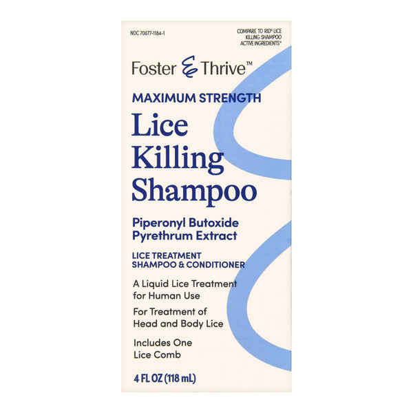 Foster & Thrive® Lice Shampoo 4 oz. Bottle Scented (1238949_EA) 1/EA