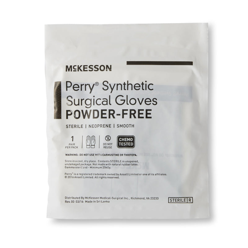 McKesson Perry® Performance Plus Surgical Glove Size 6 Sterile Polychloroprene Standard Cuff Length Smooth Dark Green Chemo Tested (1044736_BX) 50/BX
