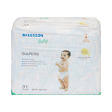 McKesson Unisex Baby Diaper Size 4 Disposable Heavy Absorbency (1144477_BG) 1/BG