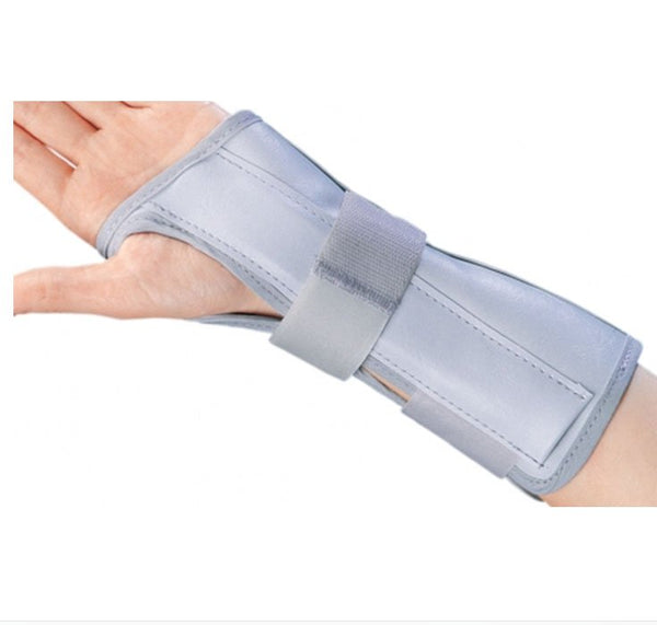 ProCare® Universal Wrist / Forearm Brace Aluminum / Flannelette / Nylon Right Hand Black / Blue One Size Fits Most (251600_EA) 1/EA