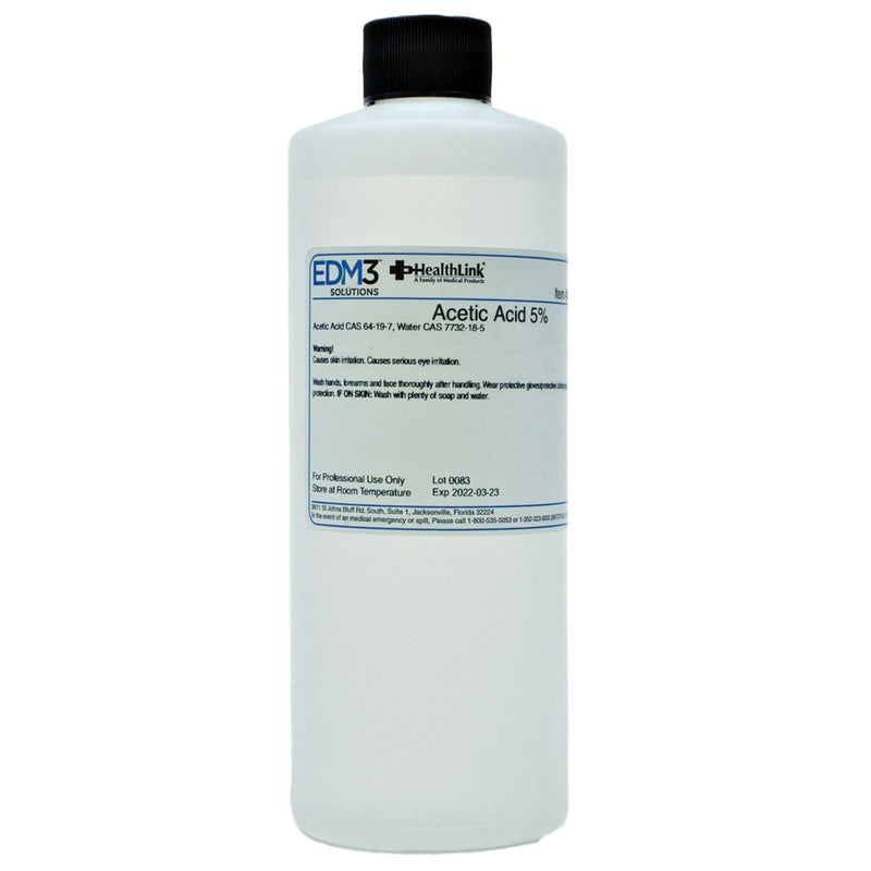 EDM 3 LLC Chemistry Reagent Acetic Acid ACS Grade 5% 16 oz. (439352_EA) 1/EA