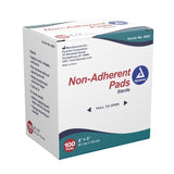 Dynarex® Non-Adherent Dressing 2 X 3 Inch Sterile 100 per Pack (246023_BX) 100/BX