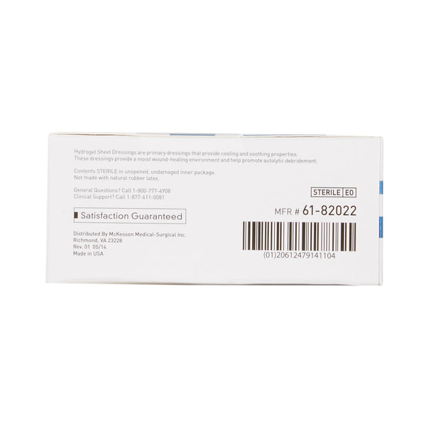 McKesson Hydrogel Wound Dressing Sheet 2 X 2 Inch Sheet Sterile (494192_EA) 1/EA