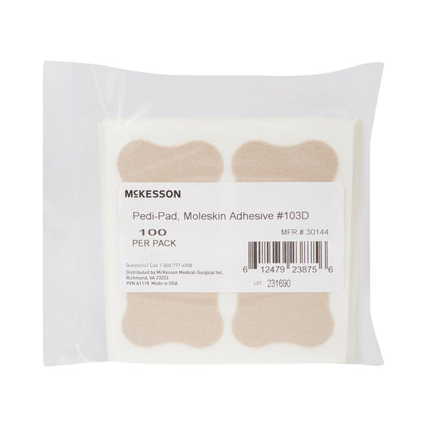 McKesson Pedi-Pad Protective Pad Size 103-D Adhesive Foot (1111097_PK) 100/PK
