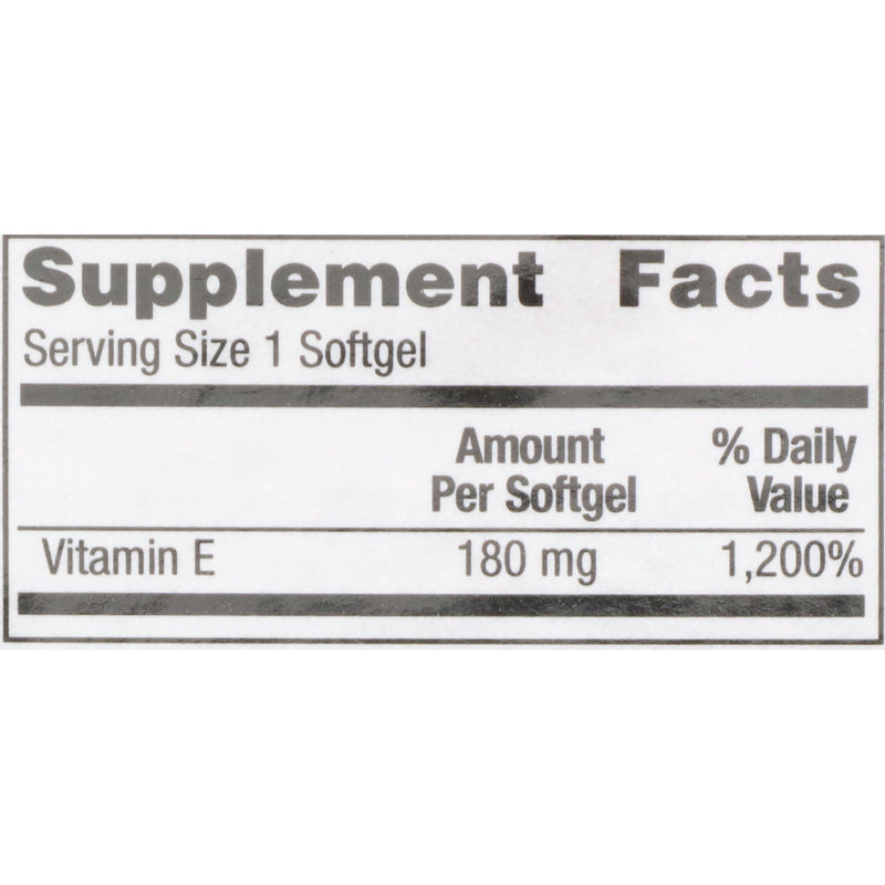 Geri-Care® Vitamin Supplement Vitamin E 400 IU Strength Softgel 100 per Bottle (742181_CS) 12/CS