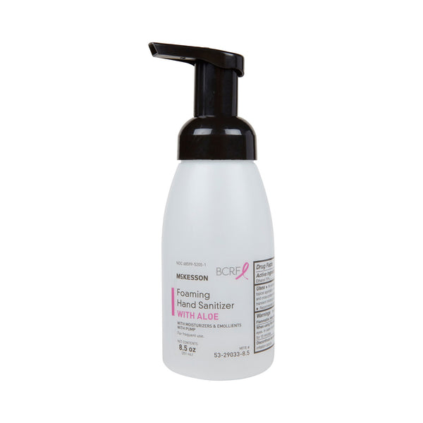 McKesson Hand Sanitizer with Aloe 8.5 oz. Ethyl Alcohol Foaming Pump Bottle (937917_EA) 1/EA