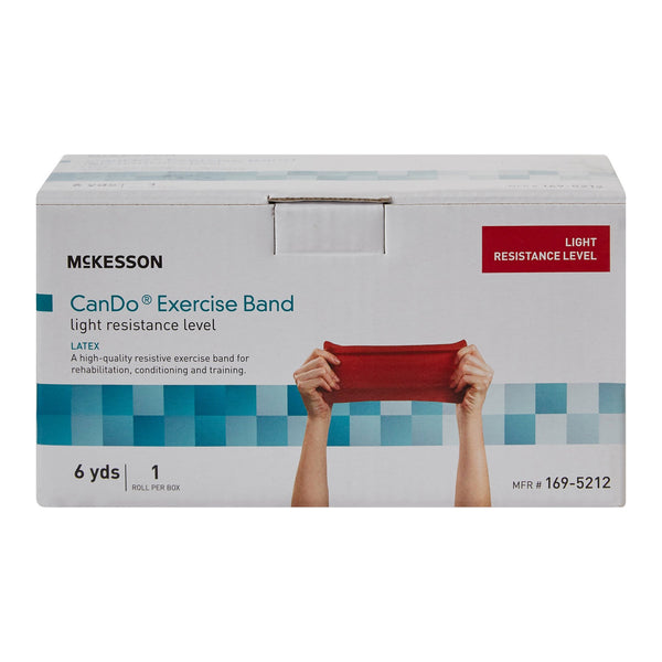 McKesson CanDo® Exercise Resistance Band Red 5 Inch X 6 Yard Light Resistance (1073305_EA) 1/EA
