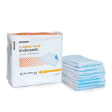 McKesson Classic Plus Disposable Underpad 23 X 24 Inch Fluff / Polymer Light Absorbency (730985_CS) 200/CS