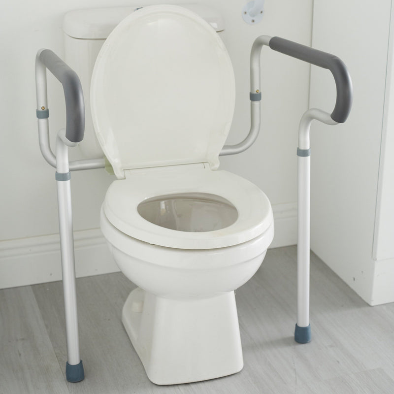 McKesson Toilet Safety Rail Gray Aluminum (1103368_EA) 1/EA