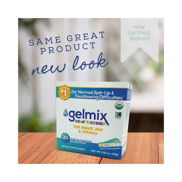 Gelmix® Infant Formula and Breast Milk Thickener 2.4 Gram Individual Packet Unflavored Powder IDDSI Level 1 Slightly Thick (1148667_EA) 1/EA