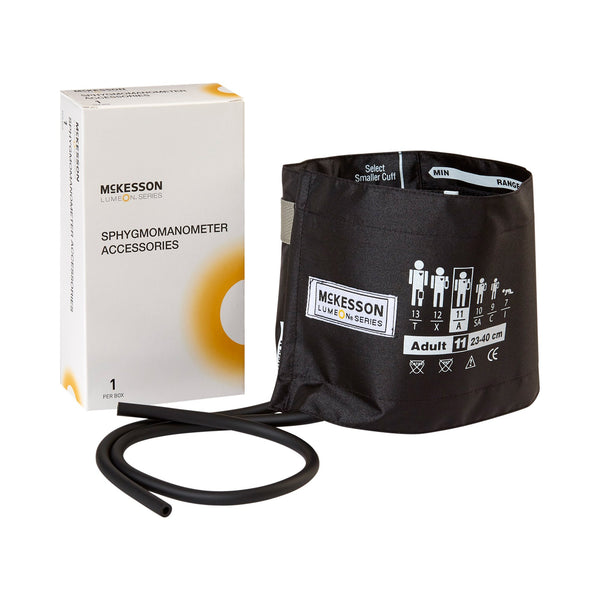 McKesson LUMEON™ Reusable Blood Pressure Cuff 23 to 40 cm Arm Nylon Cuff Adult Cuff (803203_BX) 1/BX
