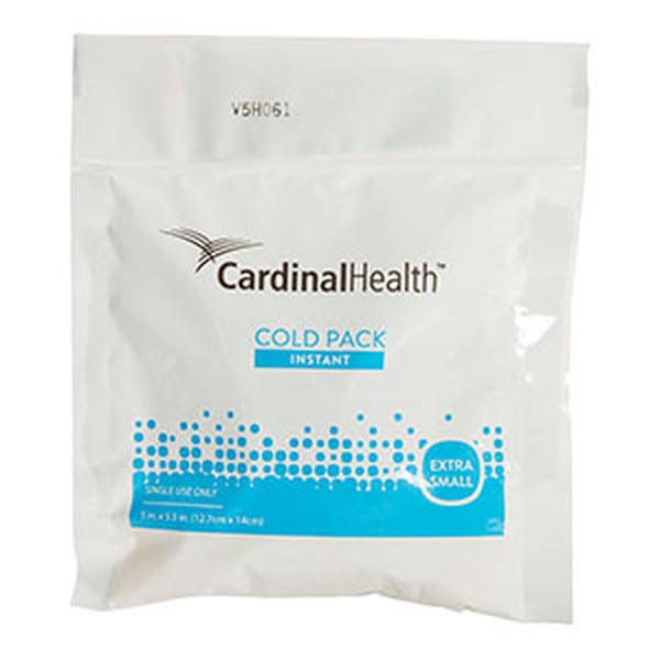 Cardinal Health™ Instant Cold Pack General Purpose X-Small 5 X 5-1/2 Inch Plastic / Ammonium Nitrate / Water Disposable (775046_CS) 50/CS
