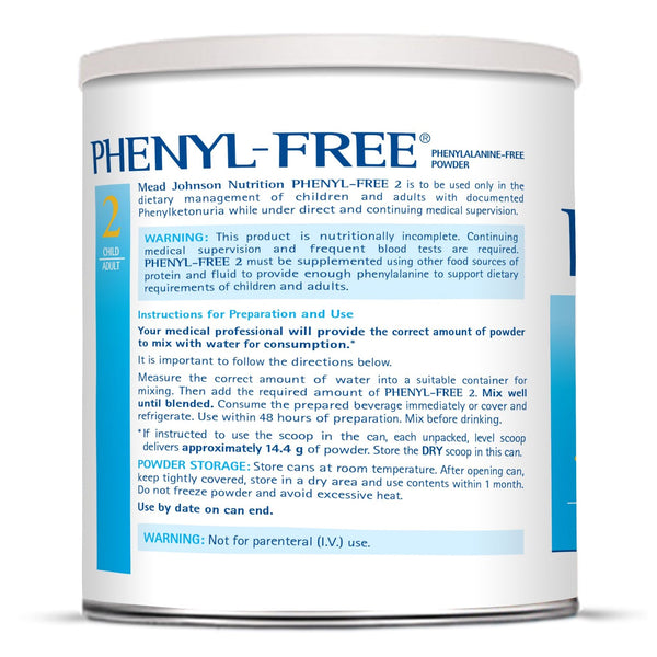 Phenyl-Free® 2 Oral Supplement Vanilla Flavor Powder 1 lb. Can (773618_CS) 6/CS