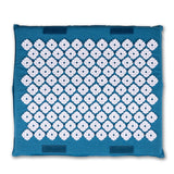 Kanjo Acupressure Foot Mat Sapphire / White Cotton-Linen Fabric / Memory Foam / Plastic 14 X 16 Inch (1236437_EA) 1/EA