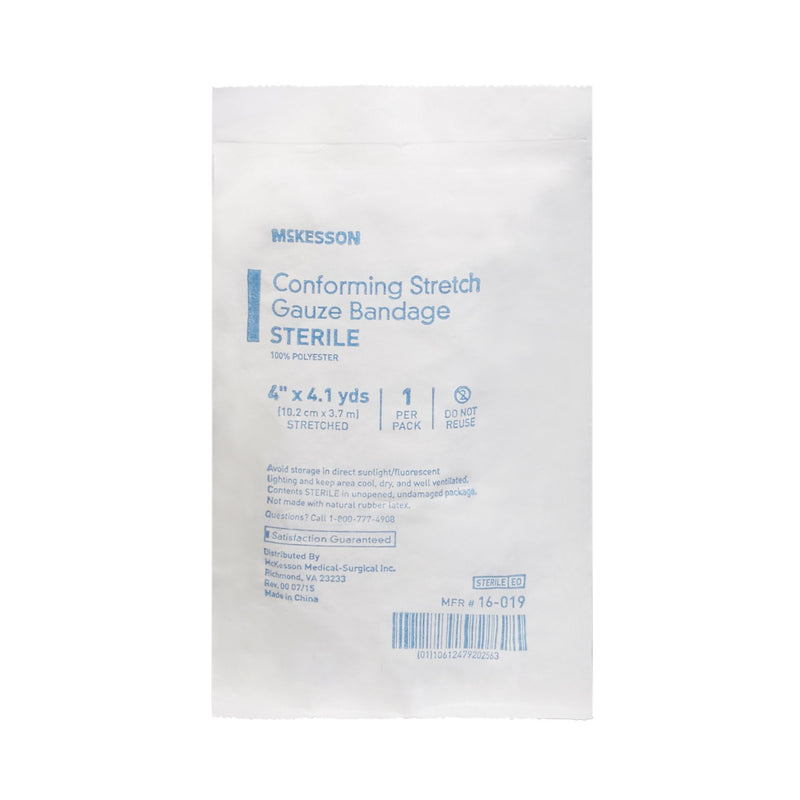 McKesson Conforming Bandage 4 Inch X 4-1/10 Yard Sterile 1 per Pack (999366_RL) 1/RL