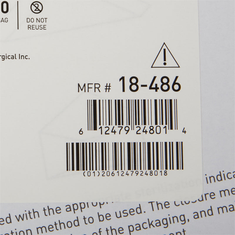 McKesson Sterilization Wrap Blue 15 X 15 Inch Single Layer Cellulose Steam / EO Gas (1156117_BX) 1/BX