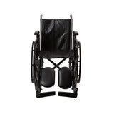 McKesson Wheelchair Dual Axle Desk Length Arm Swing-Away Elevating Legrest Black Upholstery 16 Inch Seat Width Adult 250 lbs. Weight Capacity (1065273_EA) 1/EA