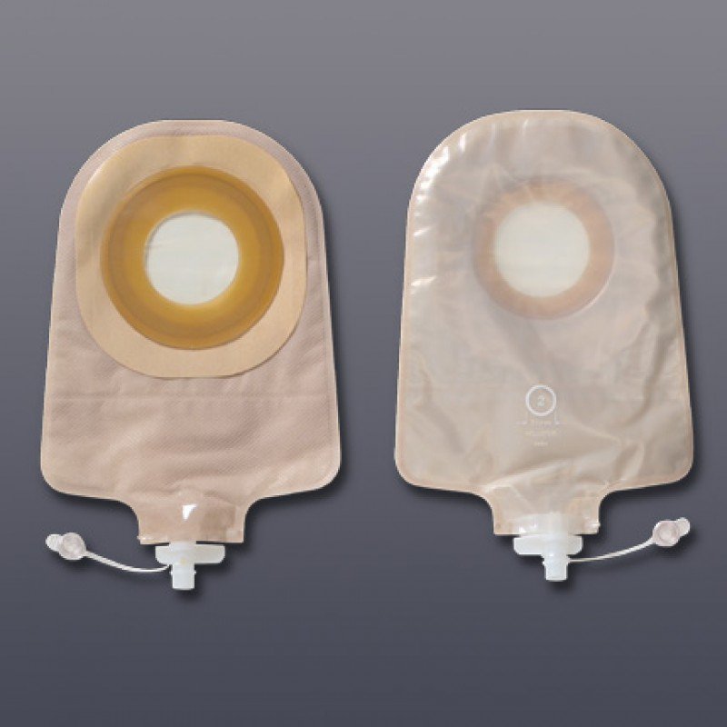 Premier™ Urostomy Pouch One-Piece System 9 Inch Length Pre-Cut 1-3/4 Inch Stoma Drainable (304040_BX) 10/BX