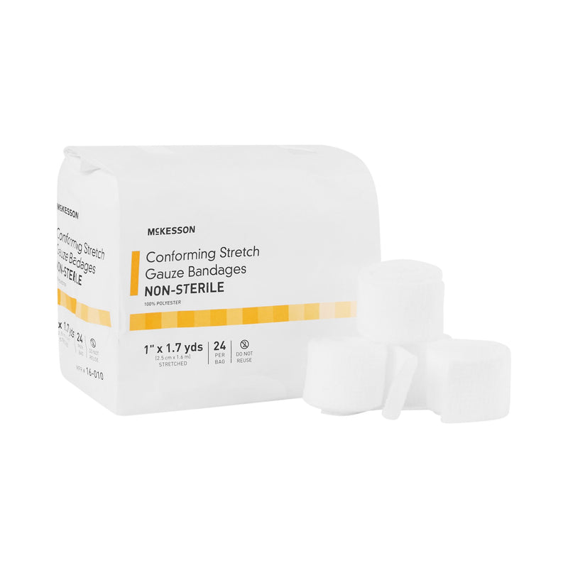 McKesson Conforming Bandage 1 Inch X 1-7/10 Yard NonSterile 24 per Pack (993036_CS) 96/CS