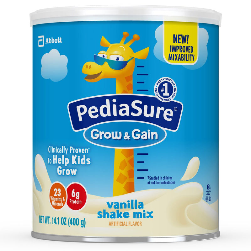 PediaSure® Grow & Gain Shake Mix Pediatric Oral Supplement Vanilla Flavor 14.1 oz. Can Powder Protein (1115294_CS) 6/CS