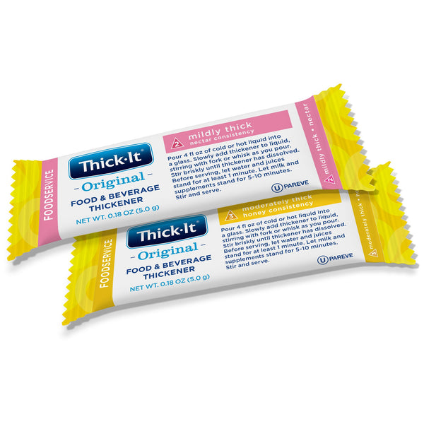 Thick-It® Original Food and Beverage Thickener 5 Gram Individual Packet Unflavored Powder IDDSI Level 2 Mildly Thick (1084079_CS) 200/CS