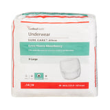 Sure Care™ Ultra Unisex Adult Absorbent Underwear Pull On with Tear Away Seams X-Large Disposable Heavy Absorbency (959987_PK) 14/PK