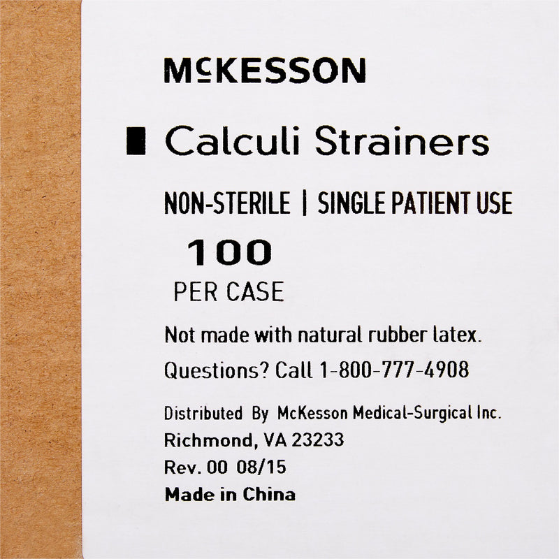 McKesson Calculi Strainer All 24 Hour Specimen Collectors (482530_EA) 1/EA