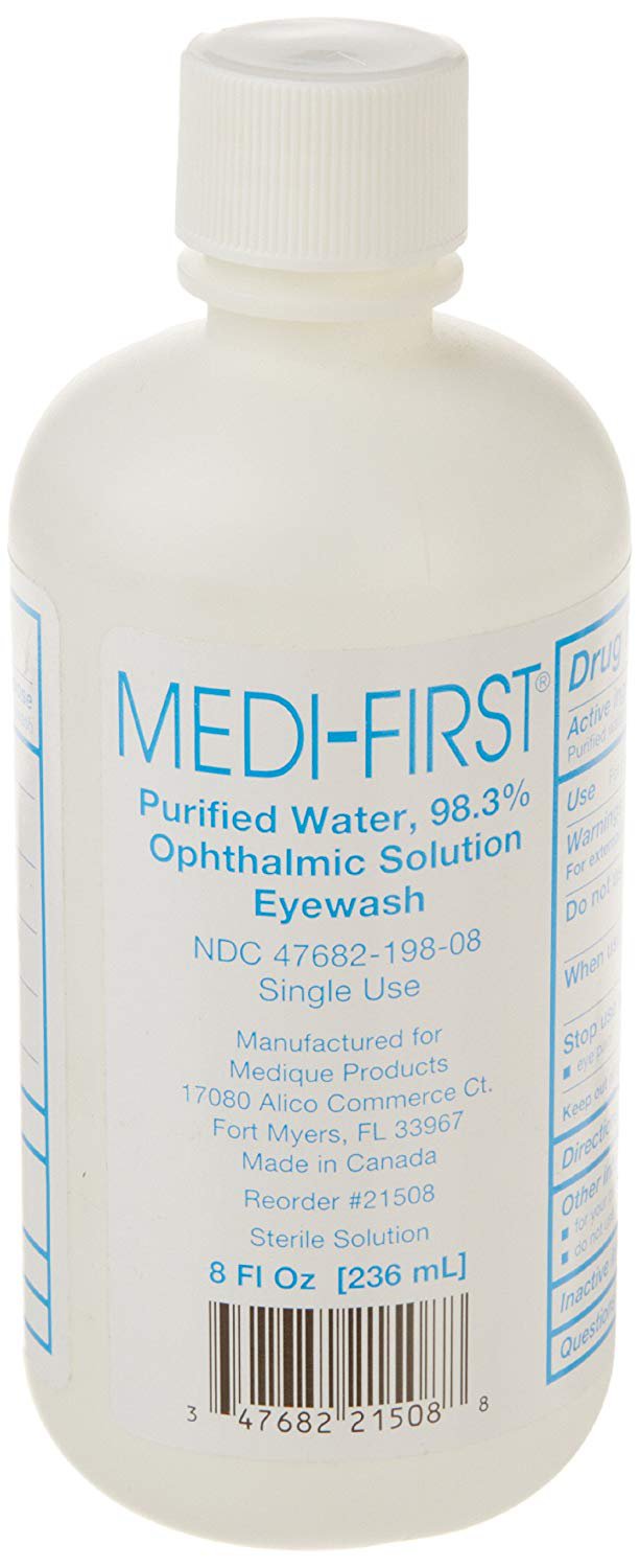 Medi-First® Eye Wash 8 oz. Eye Drops (1099671_CS) 12/CS