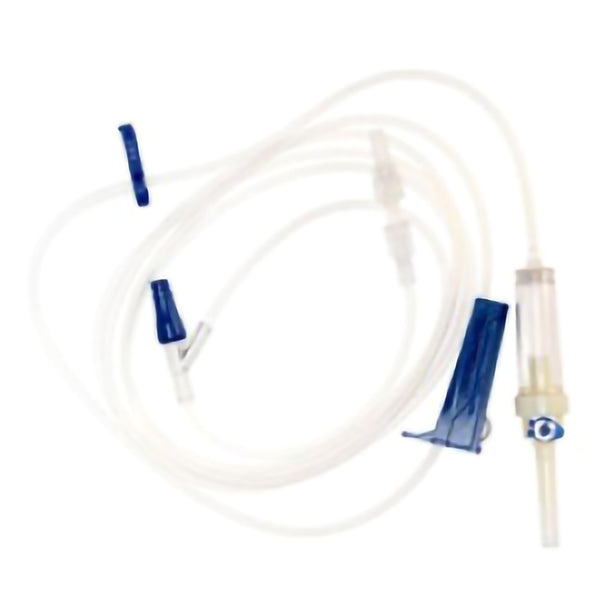 TrueCare™ IV Pump Set Pump 1 Port 10 Drops / mL Drip Rate Without Filter 102 Inch Tubing Solution (1144034_BX) 50/BX