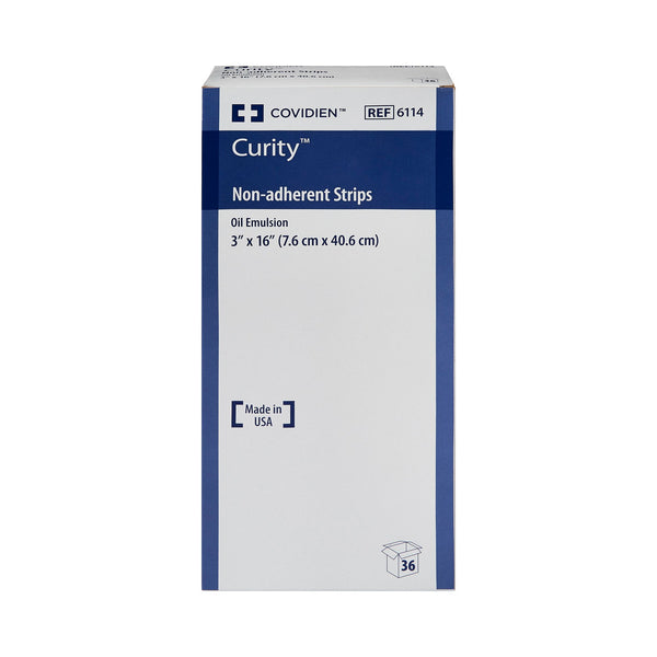 Curity™ Oil Emulsion Impregnated Dressing Rectangle 3 X 16 Inch Sterile (218271_EA) 1/EA