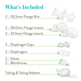 Evenflo Advanced Breast Pump Replacement Parts Kit For Double Electric Breast Pump (1041161_EA) 1/EA