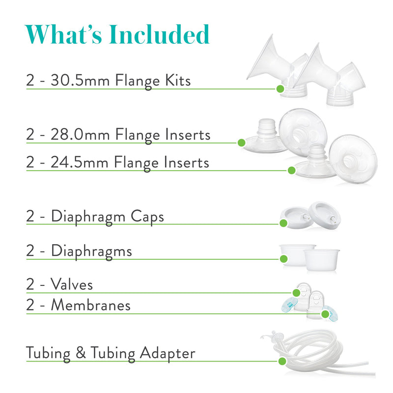 Evenflo Advanced Breast Pump Replacement Parts Kit For Double Electric Breast Pump (1041161_EA) 1/EA