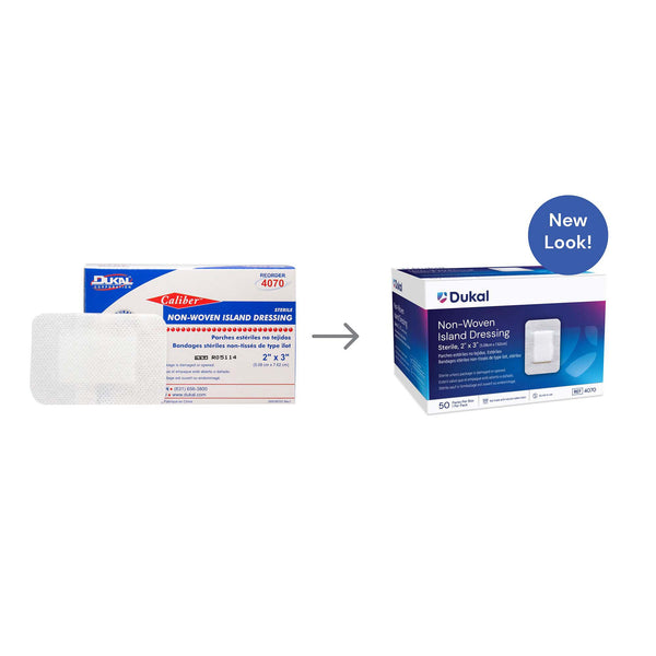 Dukal Island Dressing 2 X 3 Inch Rectangle Sterile (815227_CS) 400/CS