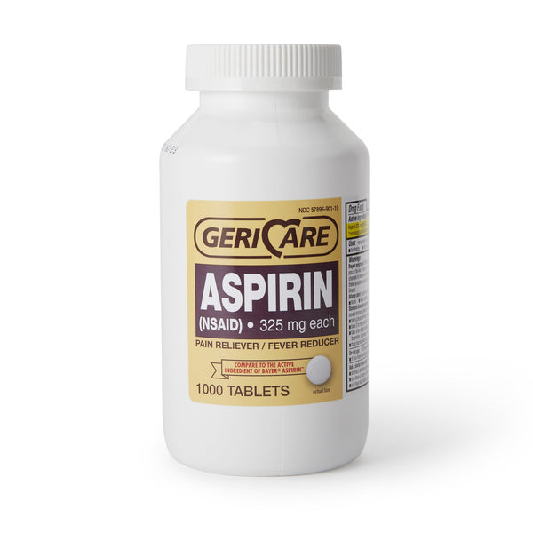 Quali-Tabs Pain Relief 325 mg Strength Aspirin Tablet 1,000 per Bottle (558665_CS) 12/CS