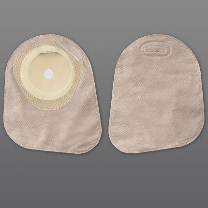 Premier™ Ostomy Pouch One-Piece System 7 Inch Length Flat, Pre-Cut 1-3/8 Inch Stoma Closed End (495231_BX) 30/BX