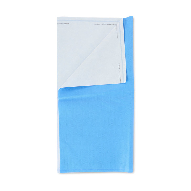 QUICK CHECK* H500 Sterilization Wrap White / Blue 36 X 36 Inch Dual Layer SMS Polypropylene Steam / EO Gas / Hydrogen Peroxide (810873_CS) 72/CS